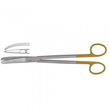 TC Parametrium Hysterectomy Scissor Curved Stainless Steel, 23 cm - 9"